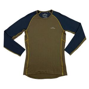 Kathmandu Mens Flinders Merino Wool LS Base Layer Top Size M 100% Merino 195